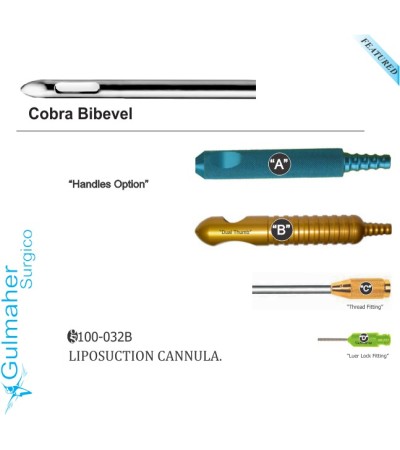 Cobra bibevel Liposuction cannula .