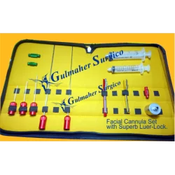 Facial Liposuction cannula set with Luer Lock.