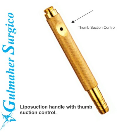 Liposuction Handle with Suction Control.