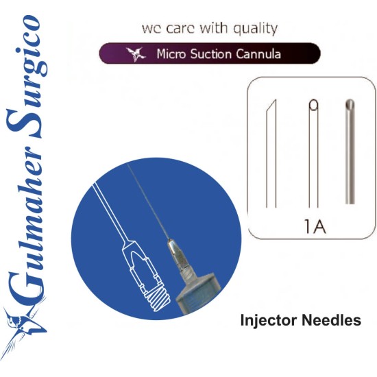 Filling Injection Liposuction Needles with Luer Lock Hub.