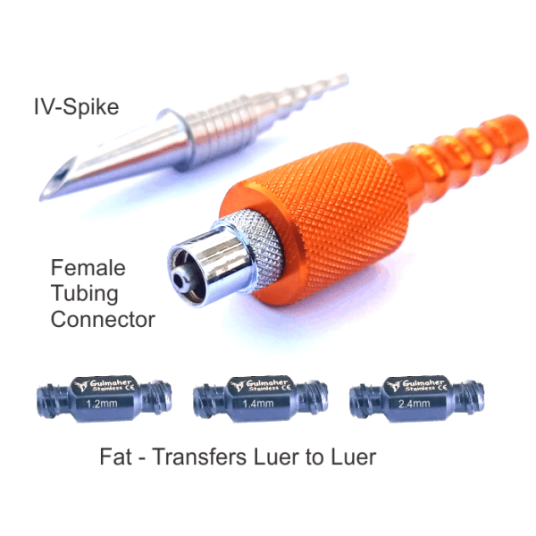 IV Spike to Luer Lock Connector Set