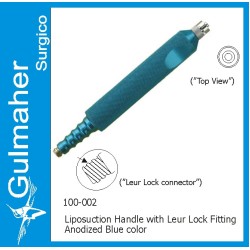 Liposuction Cannula Handle with Luer-Lock Connection