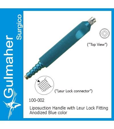 Liposuction Cannula Handle with Luer-Lock Connection