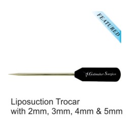 Liposuction Trocar with 2mm, 3mm, 4mm & 5mm