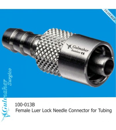 Female Luer Lock Needle Connector for Tubing