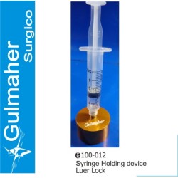 Plastic syringe holding device & stand leur lock tips.