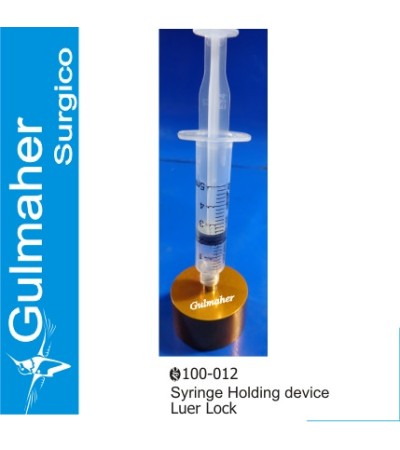 Plastic syringe holding device & stand leur lock tips.