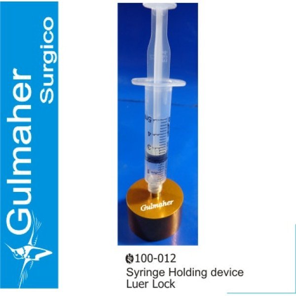 Luer Lock Syringe Holding Device and Stand