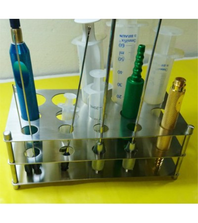 Syringe Stand - Cannula Holding Rack.