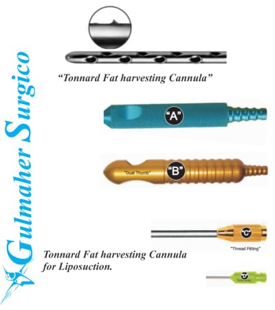 Tonnard Fat Harvesting Cannula. |Fat transfer Liposuction|