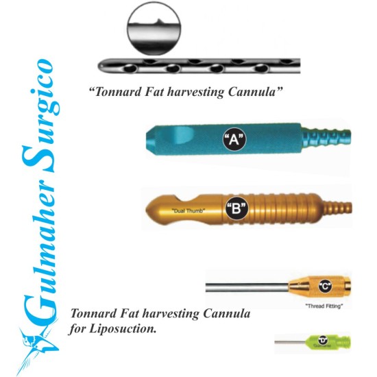 Tonnard Fat Harvesting Cannula. |Fat transfer Liposuction|