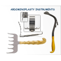 Abdominoplasty surgery instruments.