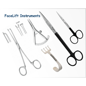 Facelift cosmetic surgery instrument