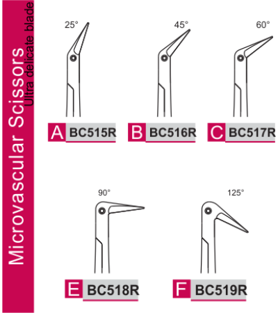 Microvascular Scissors Ultra Delicate BL.180 mm, 7"