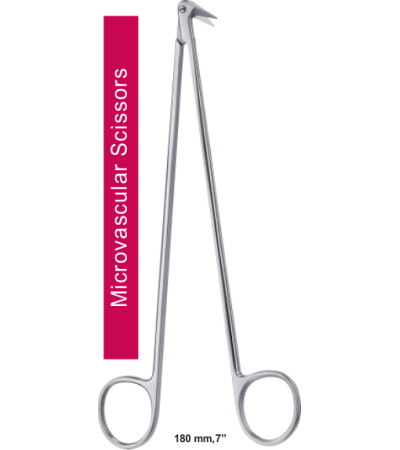 Microvascular Scissors Std, 180 mm, 7"