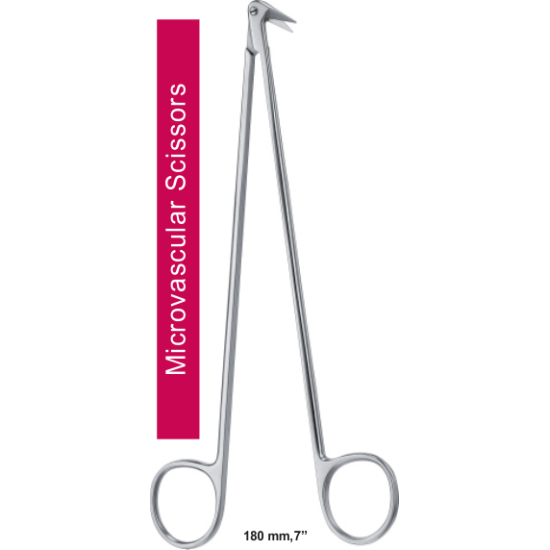 Microvascular Scissors Std, 180 mm, 7"