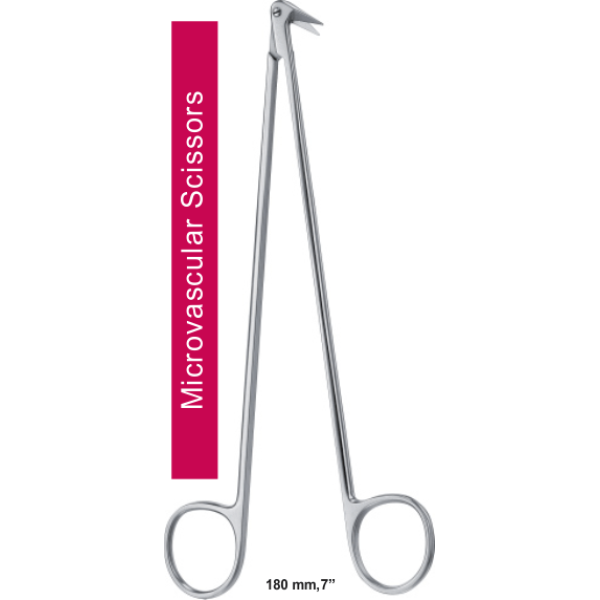 Microvascular Scissors Std, 180mm, 7"