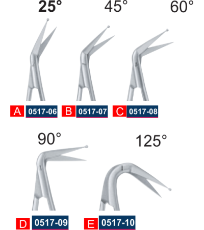 Micro Scissors with Flat Handle Probe Tip 165mm/6.5"