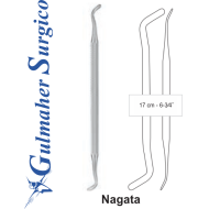 NAGATA Septum elevator · blunt · double-ended · 17 cm