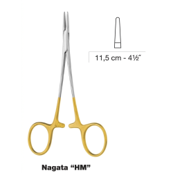 Nagata Needle Holder, Smooth TC 11.5cm Nagata Needle Holder, Smooth TC 11.5cm