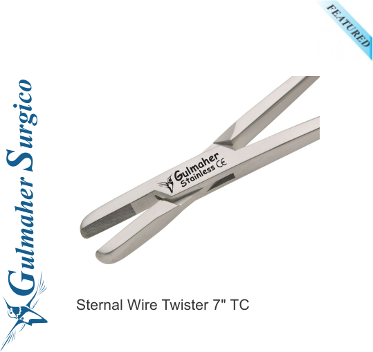 Spectrum 0513 Sternal Needle Holder & Wire Twister, TC, 7