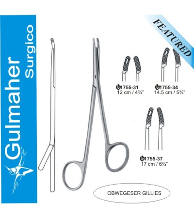 OBWEGESER GILLIES Needle Holder, With Scissors, 12cm