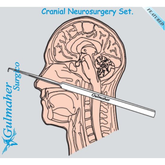 Neurosurgery surgery craniotomy surgical instruments set.