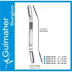 Olivecrona Brain Spatula, 18cm, 7+9mm, Concave