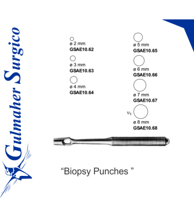 Key Biopsy Punches Re-Usable 12 cm / 4 3/4”