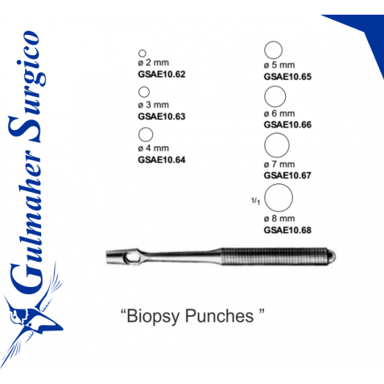 Key Biopsy Punches Re-Usable 12 cm / 4 3/4”