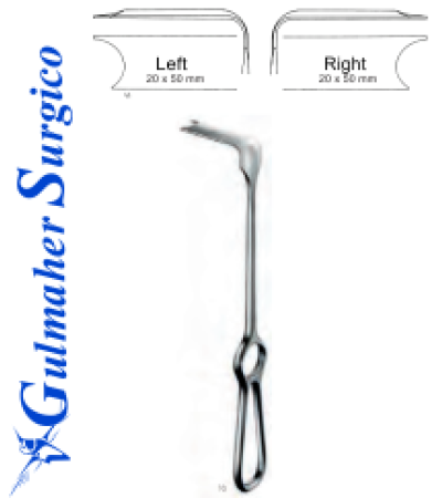 Zygomatic Retractor 20 x 50 mm / 23 cm, 9"