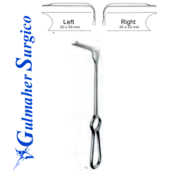 Zygomatic Retractor 20 x 50mm / 23cm, 9" Zygomatic Retractor 20 x 50mm / 23cm, 9"