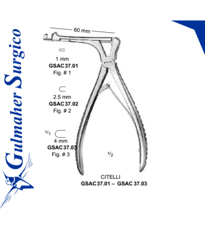 Citelli Punche Forceps 60mm / 6cm Long.