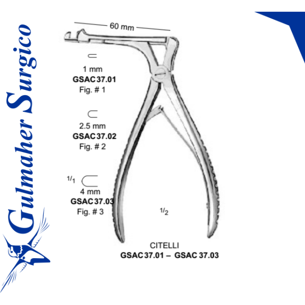 Citelli Punche Forceps 60mm / 6cm Long Citelli Punche Forceps 60mm / 6cm Long