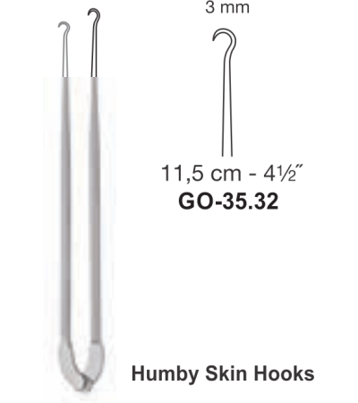 Humby Skin Double Hooks 3 Mm  11,5 Cm - 41⁄2˝