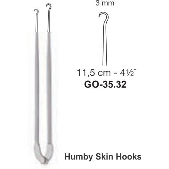 Humby Skin Double Hooks 3 Mm  11,5 Cm - 41⁄2˝