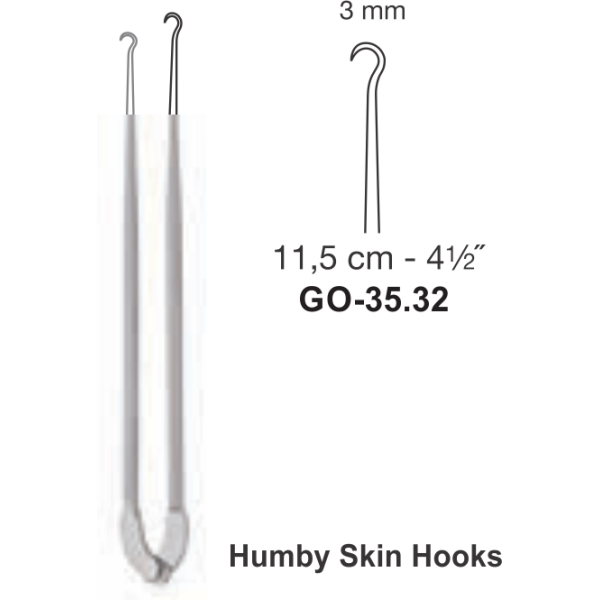 Humby Skin Double Hooks 3mm 11,5cm - 41⁄2˝