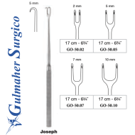 JOSEPH Delicate Retractor Double Hook, 16 cm / 6-1/4"