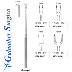 JOSEPH Delicate Retractor Double Hook, 16 cm / 6-1/4"