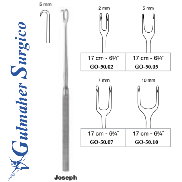 JOSEPH Delicate Retractor Double Hook, 16cm / 6-1/4"