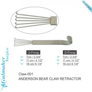 Anderson Bear Claw Retractor Sharp Solid Handle.