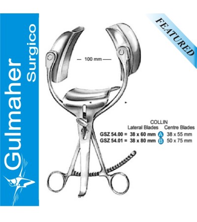 Collin Retractor, Blade sizes (38x60mm) - (38x55mm)