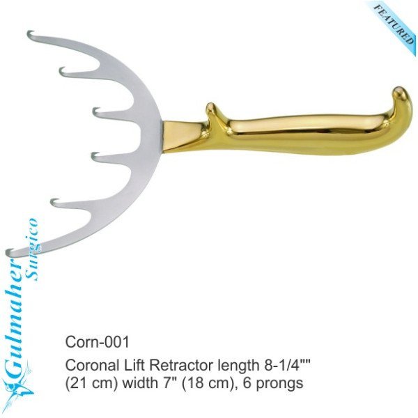 Coronal Lift Retractor, 6-Offset Sharp Prongs