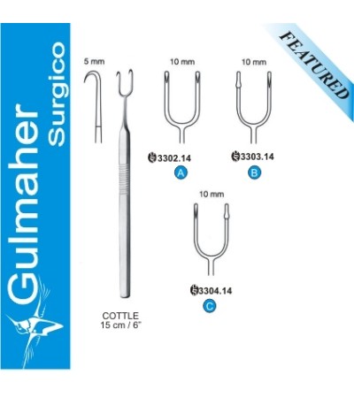 Cottle Alar Skin Hook 14cm, 5-1/2"