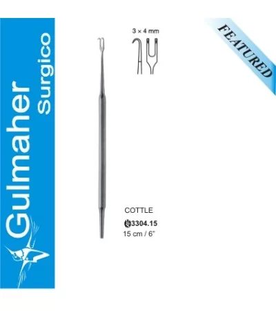 Cottle Double Hook, Sharp, 3X4mm Wide, 15cm Cottle Double Hook, Sharp, 3X4mm Wide, 15cm
