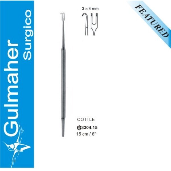 Cottle Double Hook, Sharp, 3X4mm Wide, 15cm Cottle Double Hook, Sharp, 3X4mm Wide, 15cm