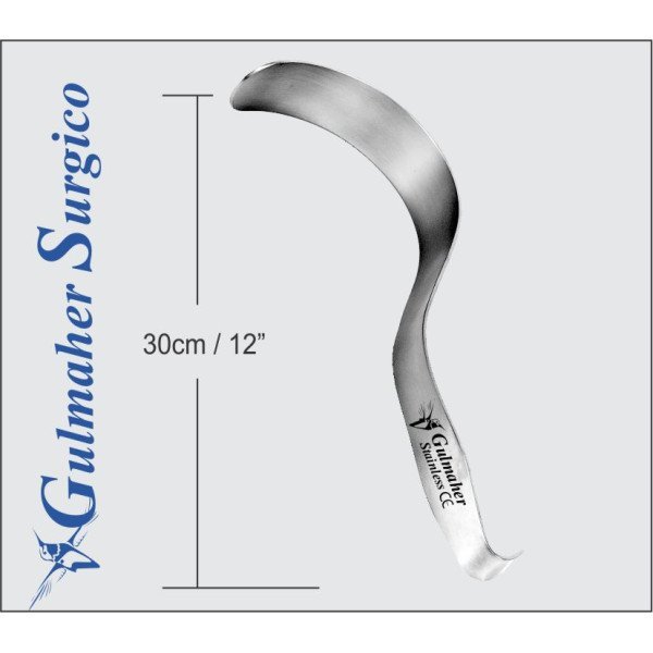 Deaver Retractor with Fiber Optic Light Guide Option 32cm