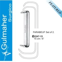 Farabeuf Baby Retractors Set 15cm D / End.