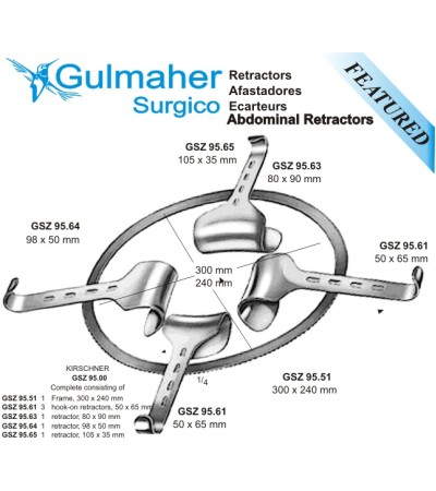 Kirschner Abdominal Retractor, Round Frame