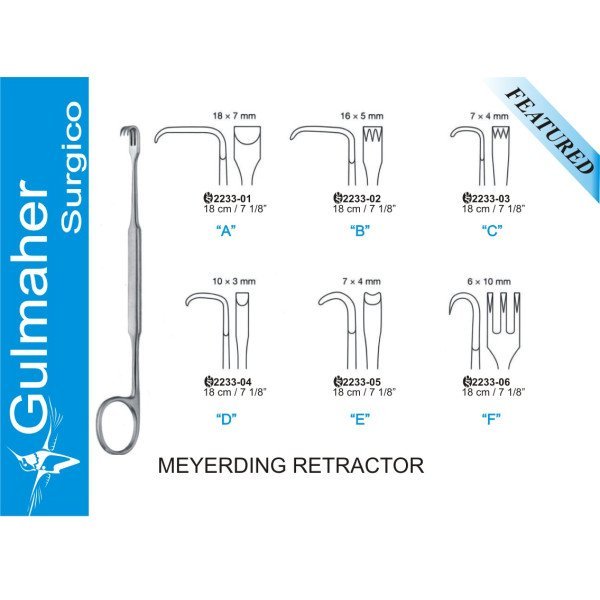 Meyerding Retractor 18cm